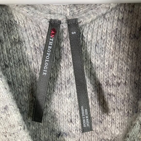 Womens Anthropologie Button Front Sweater Vest S Wool Linen Other Blend Gray - Picture 7 of 9